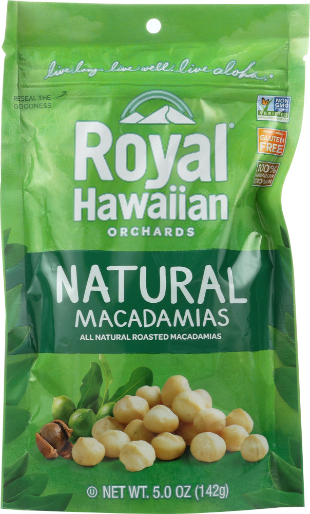 ROYAL HAWAIIAN ORCHARDS: Natural Roasted Macadamia Nuts, 5 oz