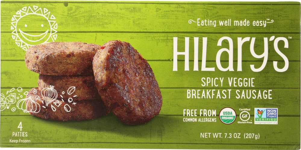 HILARYS EAT WELL: Spicy Veggie Sausage, 7.3 oz