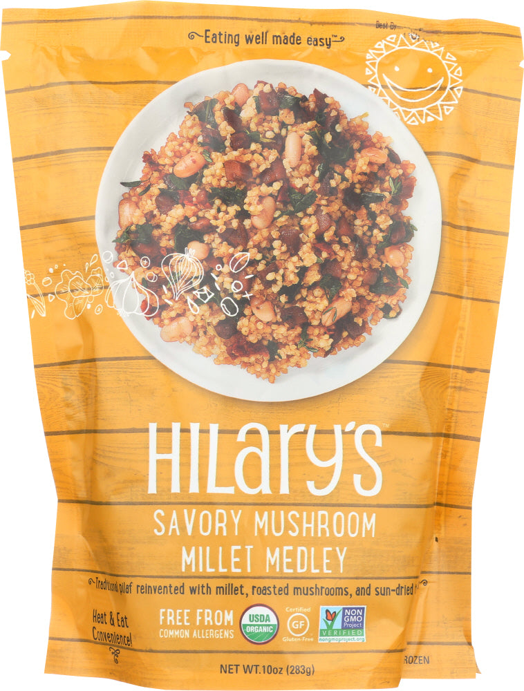 HILARYS EAT WELL: Organic Savory Mushroom Whole Grain Medley, 10 oz