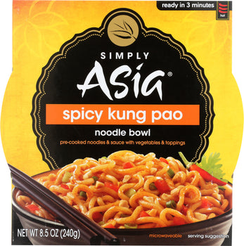 SIMPLY ASIA: Spicy Kung Pao Noodle Bowl, 8.5 Oz