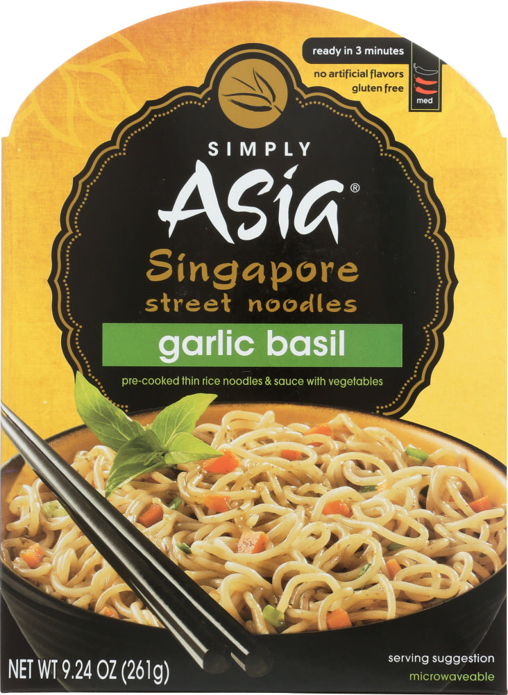 SIMPLY ASIA: Noodle Garlic Basil, 9.24 oz