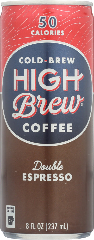 HIGH BREW: Cold-Brew Coffee Double Espresso, 8 oz