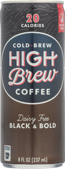 HIGH BREW: Coffee Dairy Free Black & Bold, 8 oz