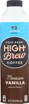 HIGH BREW: Mexican Vanilla Coffee, 32 oz