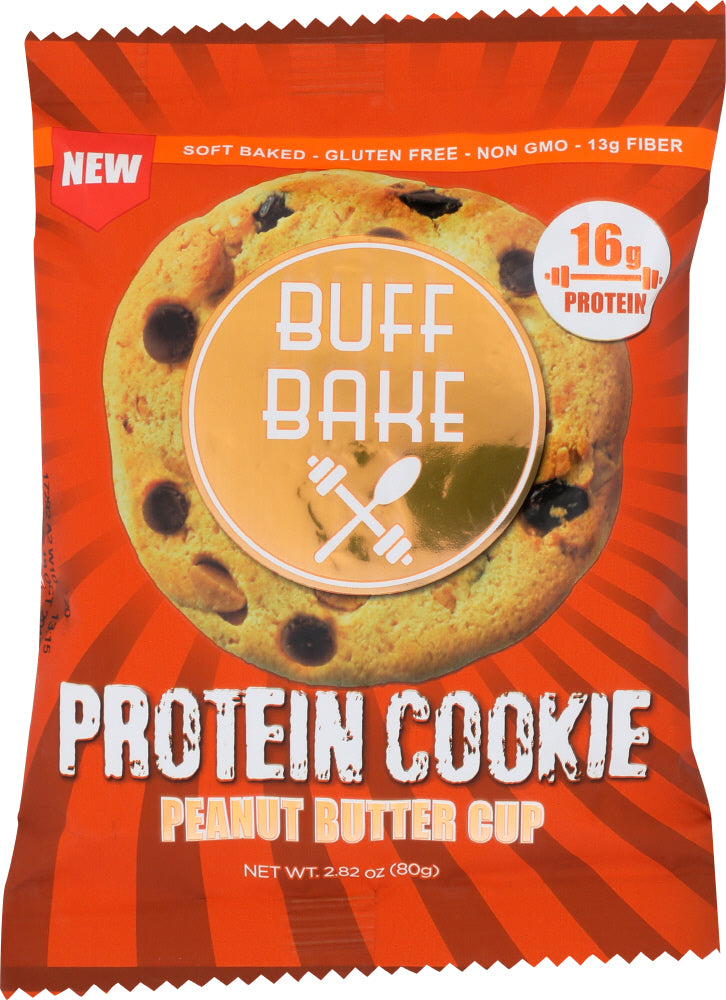 BUFF BAKE: Protein Cookie Peanut Butter Cup, 2.82 oz