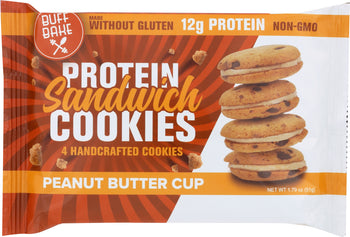 BUFF BAKE: Protein Sandwich Cookie Peanut Butter Cup, 1.79 oz
