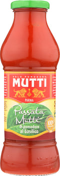 MUTTI: Passata Mutti Tomato Puree With Basil, 14 oz