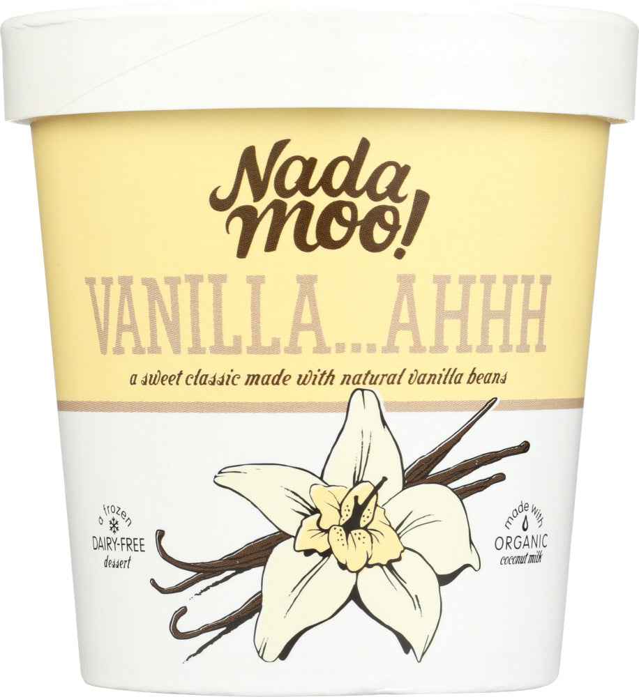 NADAMOO: Non-Dairy Ice Cream Vanilla¡­Ahhh, 16 oz