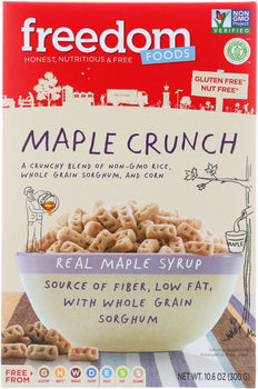 FREEDOM FOODS: Maple Crunch Cereal Gluten Free, 10.6 oz