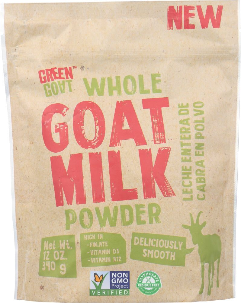 GREEN GOAT: Milk Powder Goat Whole, 12 oz