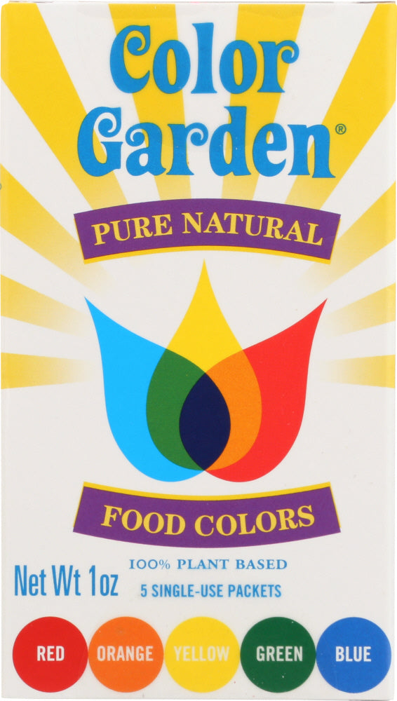 COLOR GARDEN: Natural Food Color Multi 5pc, 1 oz