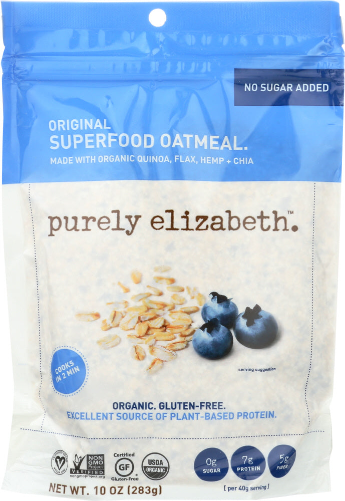 PURELY ELIZABETH: Organic Original Ancient Grain Oatmeal, 10 oz