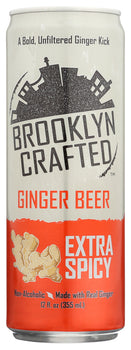 BROOKLYN CRAFTED: Ginger Beer Extra Spicy, 12 fl oz