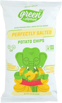 LESSER EVIL: Green Elephant Perfectly Salted Potato Chips, 5 oz