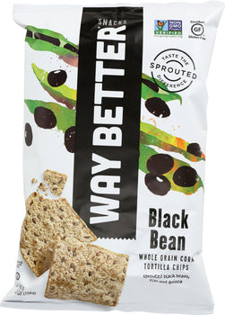 WAY BETTER SNACKS: Simply Beyond Black Bean Corn Tortilla Chips, 5.5 oz