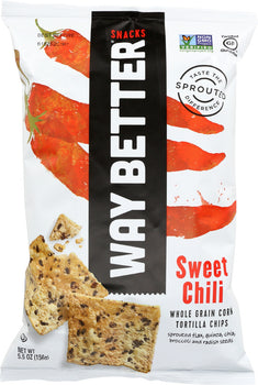 WAY BETTER SNACKS: Simply So Sweet Chili Corn Tortilla Chips, 5.5 oz