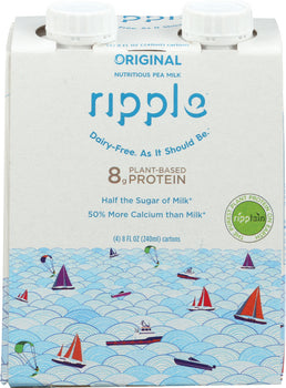 RIPPLE: Milk Aseptic Original 4-8 fl oz, 32 fl oz