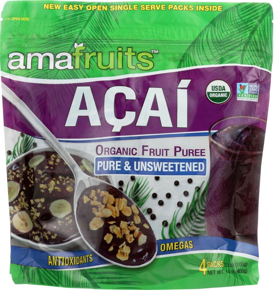 AMAFRUITS: A?a¡§a Pure and Unsweetened, 14 oz