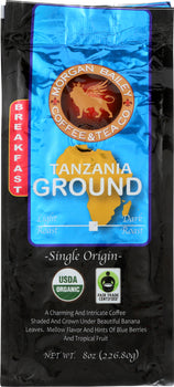 MORGAN BAILEY COFFEE: Breakfast Tanzania Ground Coffee, 8 oz