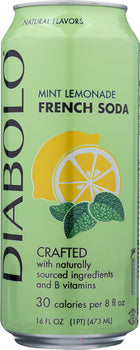 DIABOLO: Mint Lemonade French Soda, 16 oz