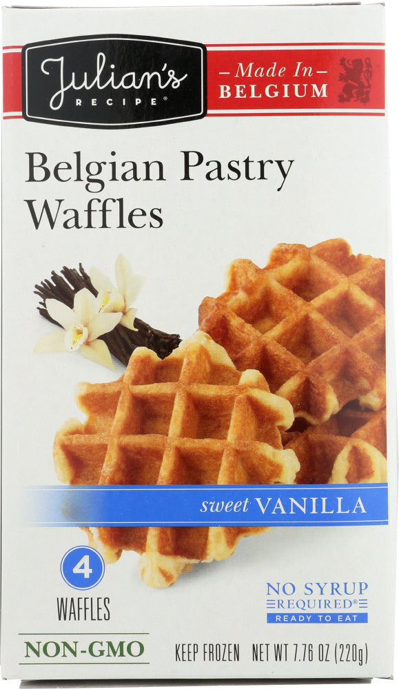 JULIAN'S RECIPE: Sweet Belgian Waffles Vanilla, 7.76 oz