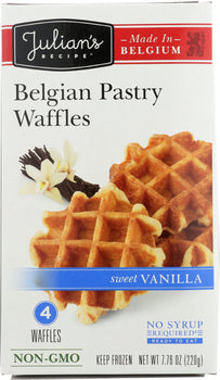 JULIAN'S RECIPE: Sweet Belgian Waffles Vanilla, 7.76 oz