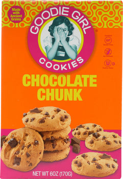 GOODIE GIRL: Cookies Gluten Free Quinoa Chocolate Chunk Cookies, 6 oz