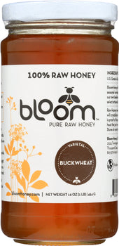 BLOOM HONEY: California Buckwheat Honey Raw, 16 oz