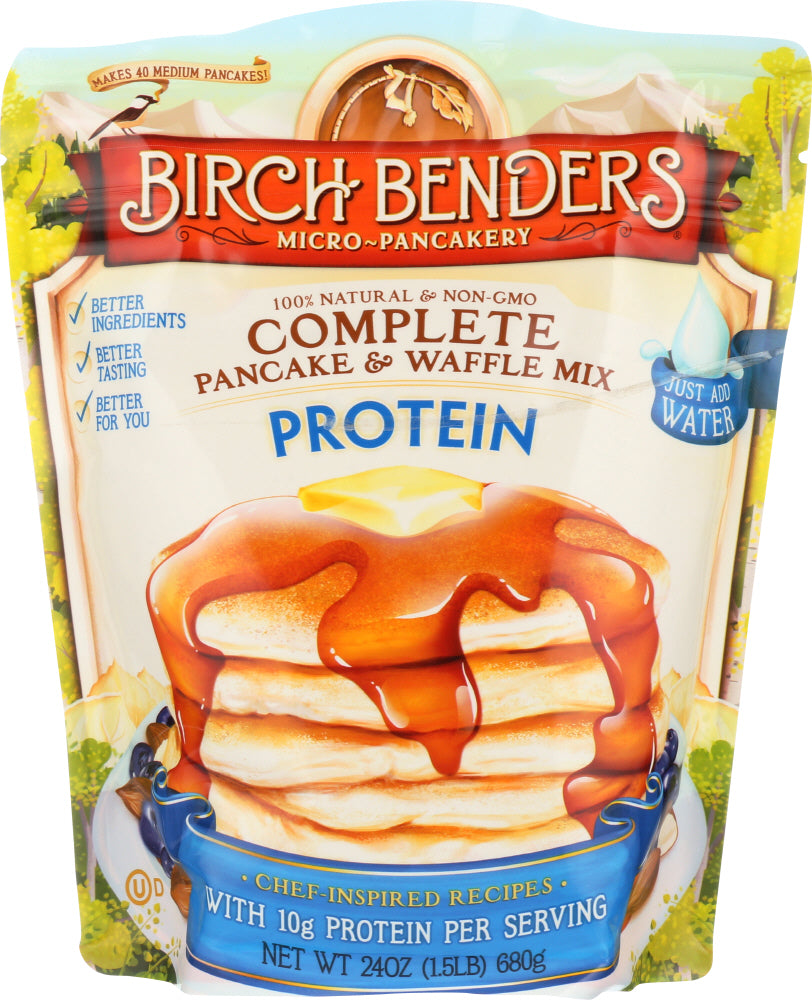 BIRCH BENDERS: Pancake Waffle Mix Protein, 24 oz