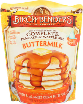 BIRCH BENDERS: Pancake Waffle Mix Buttermilk, 24 oz