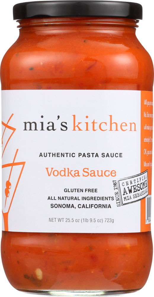 MIA'S KITCHEN: All Natural Authentic Pasta Sauce Vodka Sauce, 25.5 oz