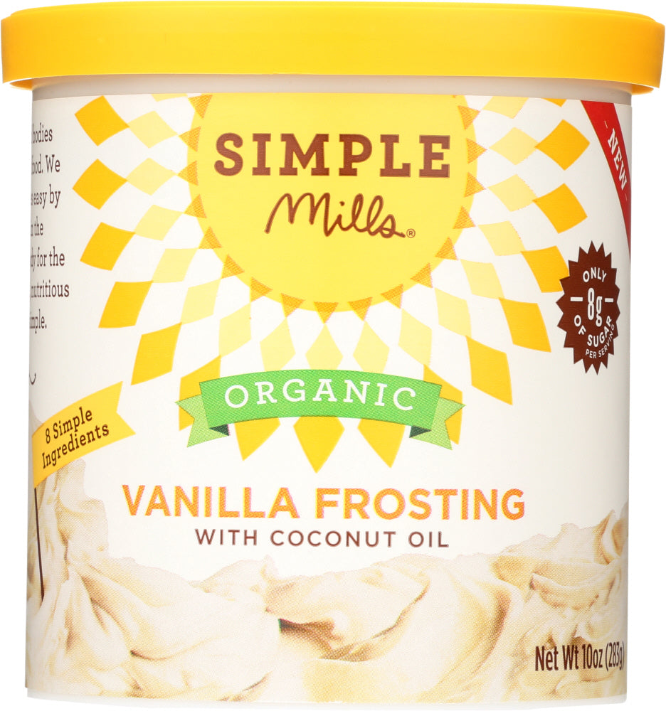 SIMPLE MILLS: Vanilla Frosting, 10 oz