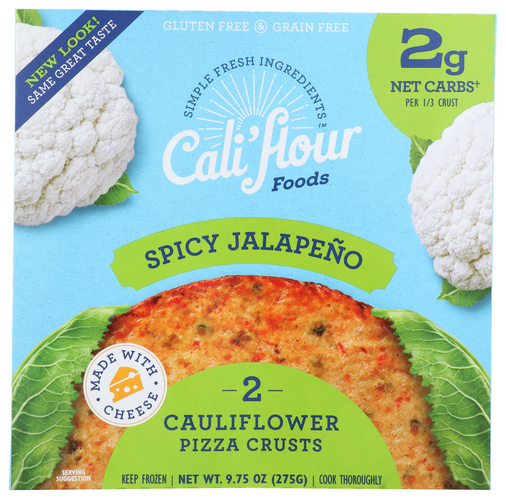 CALIFLOUR: Spicy Jalapeno Cauliflower Pizza Crust, 10 oz