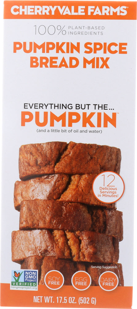 CHERRYVALE FARMS: Pumpkin Spice Bread Mix, 17.5 oz