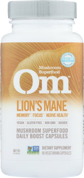 OM MUSHROOM SUPERFOOD: Lion's Mane, 90 cp