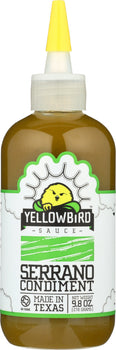 YELLOWBIRD SAUCE: Chili Serrano Sauce, 9.8 oz