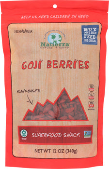 NATIERRA: Goji Berries Natural Raw, 12 oz