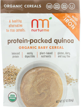 NURTURME: Organic Baby Cereal Protein-Packed Quinoa, 3.7 oz