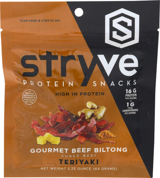 STRYVE PROTEIN SNACKS: Beef Biltong Teriyaki, 2.25 oz