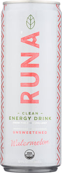 RUNA: Beverage Energy Guayusa Watermelon, 12 fo