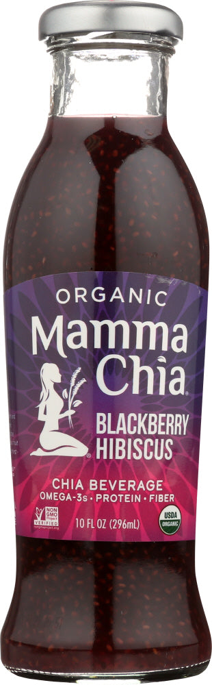 MAMMA CHIA: Organic Blackberry Hibiscus Vitality Beverage, 10 oz