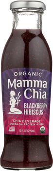 MAMMA CHIA: Organic Blackberry Hibiscus Vitality Beverage, 10 oz