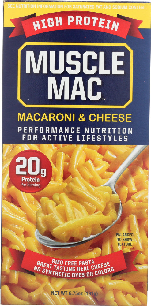 MUSCLE MAC: Macaroni and Cheese High Protein, 6.75 oz