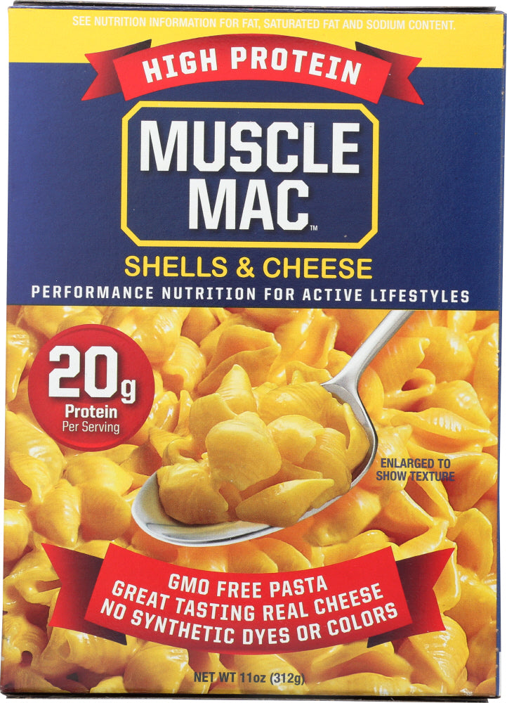 MUSCLE MAC: Shells and Cheese High Protein, 11 oz