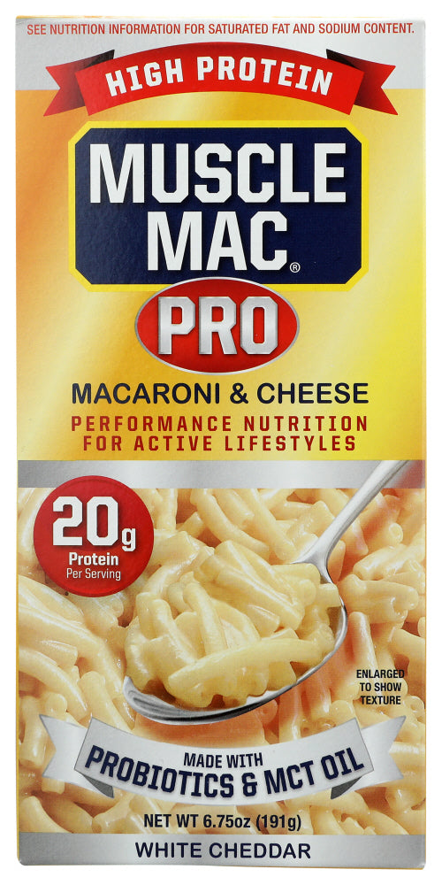 MUSCLE MAC: Mac & Cheese Probiotic MCT Oil Cup, 6.75 oz