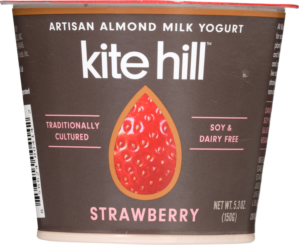 KITE HILL: Strawberry Almond Milk Yogurt, 5.3 oz