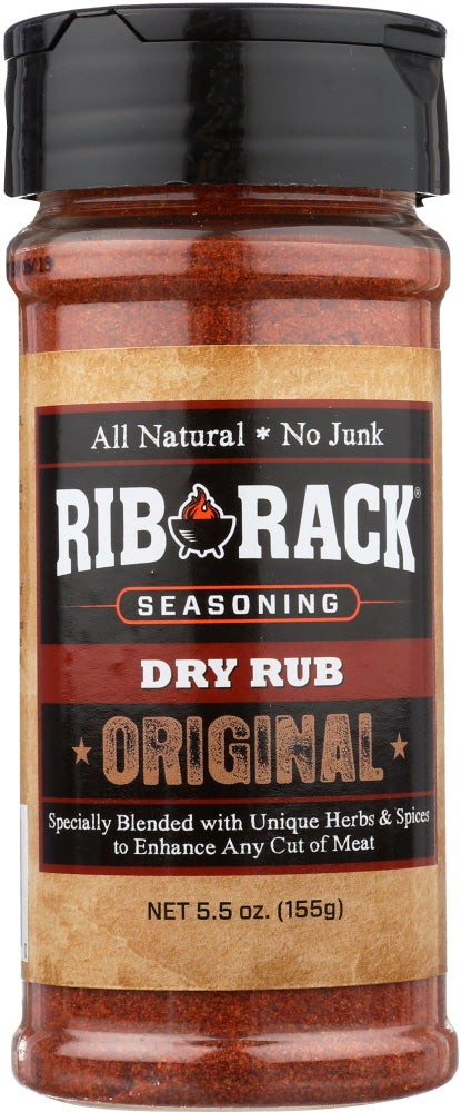 RIB RACK: Original Dry Rub Seasoning, 5.5 Oz