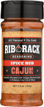 RIB RACK: Cajun Spice Rub Seasoning, 5.5 Oz