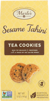 MARLOS BAKESHOP: Sesame Tahini Tea Cookies, 5 oz