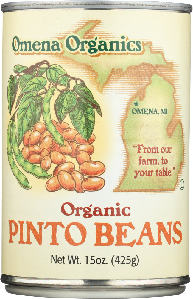 OMENA ORGANICS: Beans Pinto Canned Organic, 15 oz